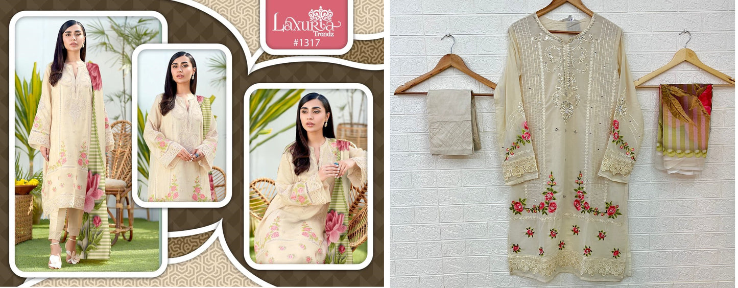 1317 Laxuria Trendz Pakistani Readymade Suits