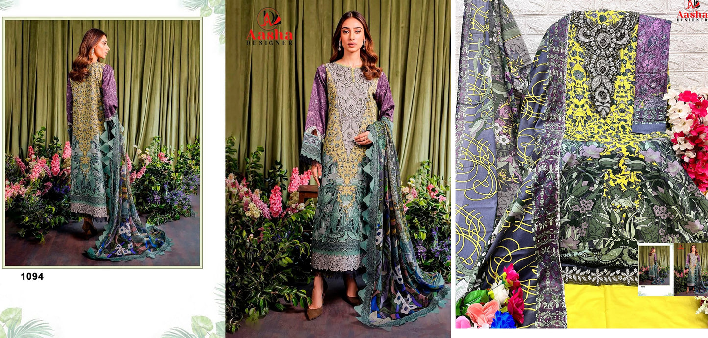 1094 Jade Bliss Vol 2 Aasha Designer Pakistani Salwar Suits
