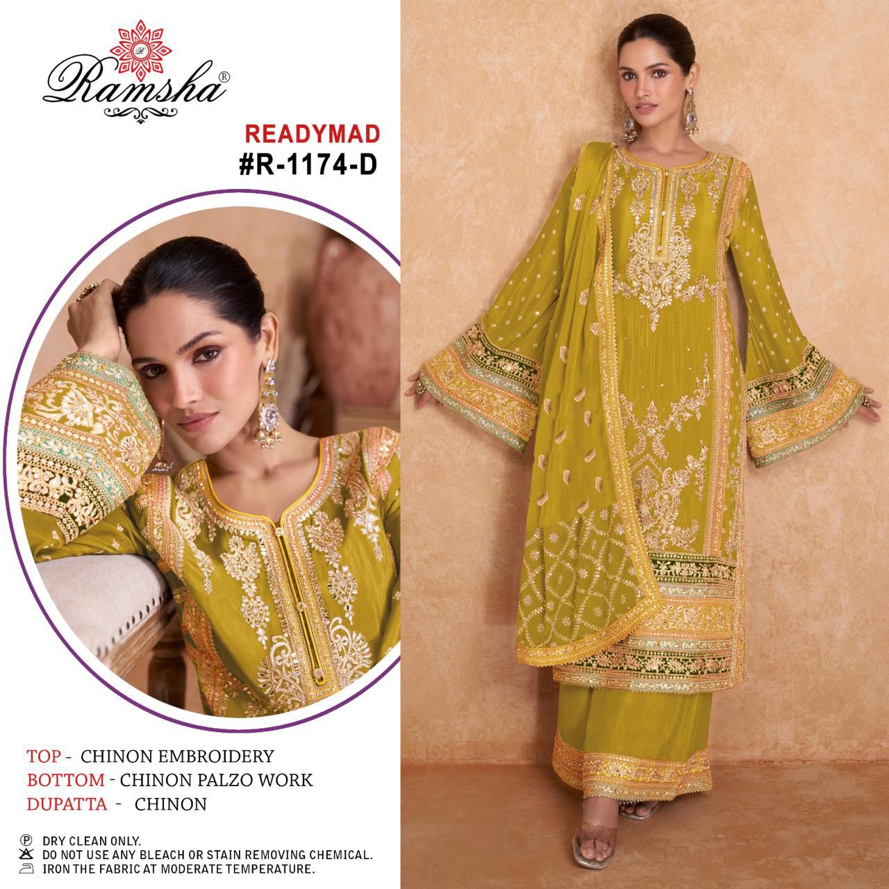 1174D Ramsha Pakistani Readymade Suits