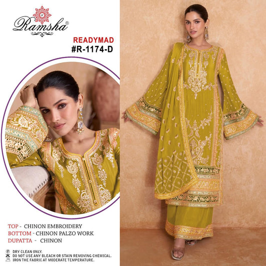 1174D Ramsha Pakistani Readymade Suits