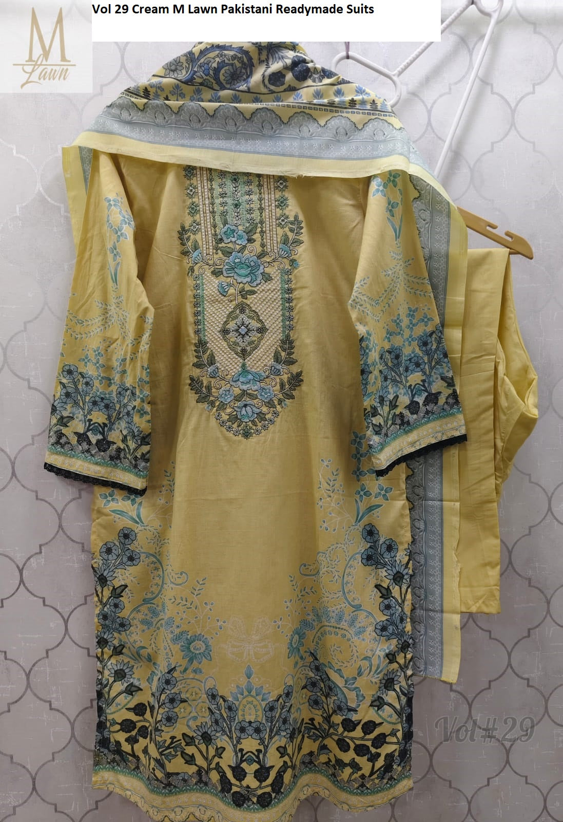 Vol 29 Cream M Lawn Pakistani Readymade Suits
