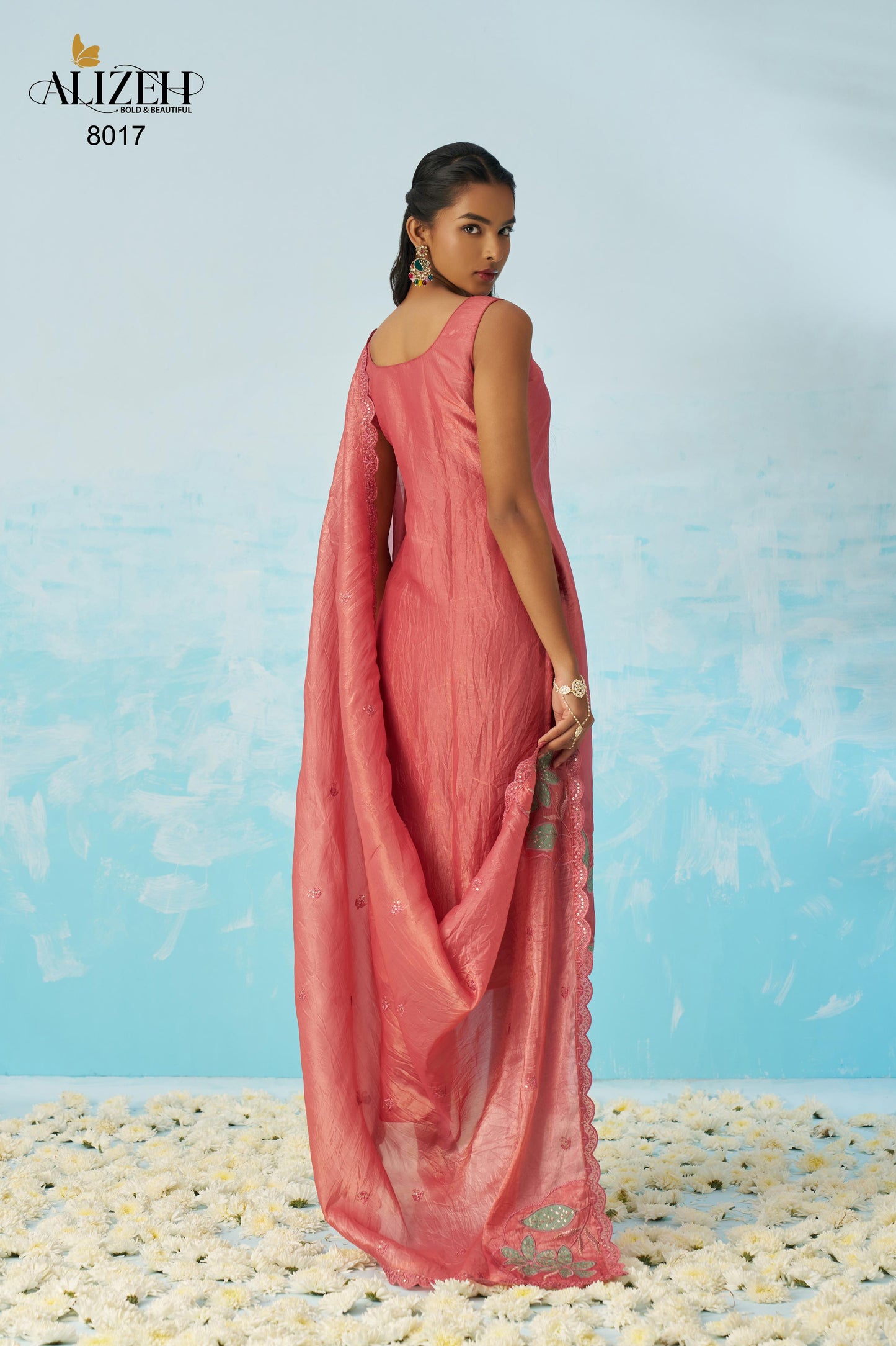 8017 Jasmine Alizeh Crush Readymade Suits