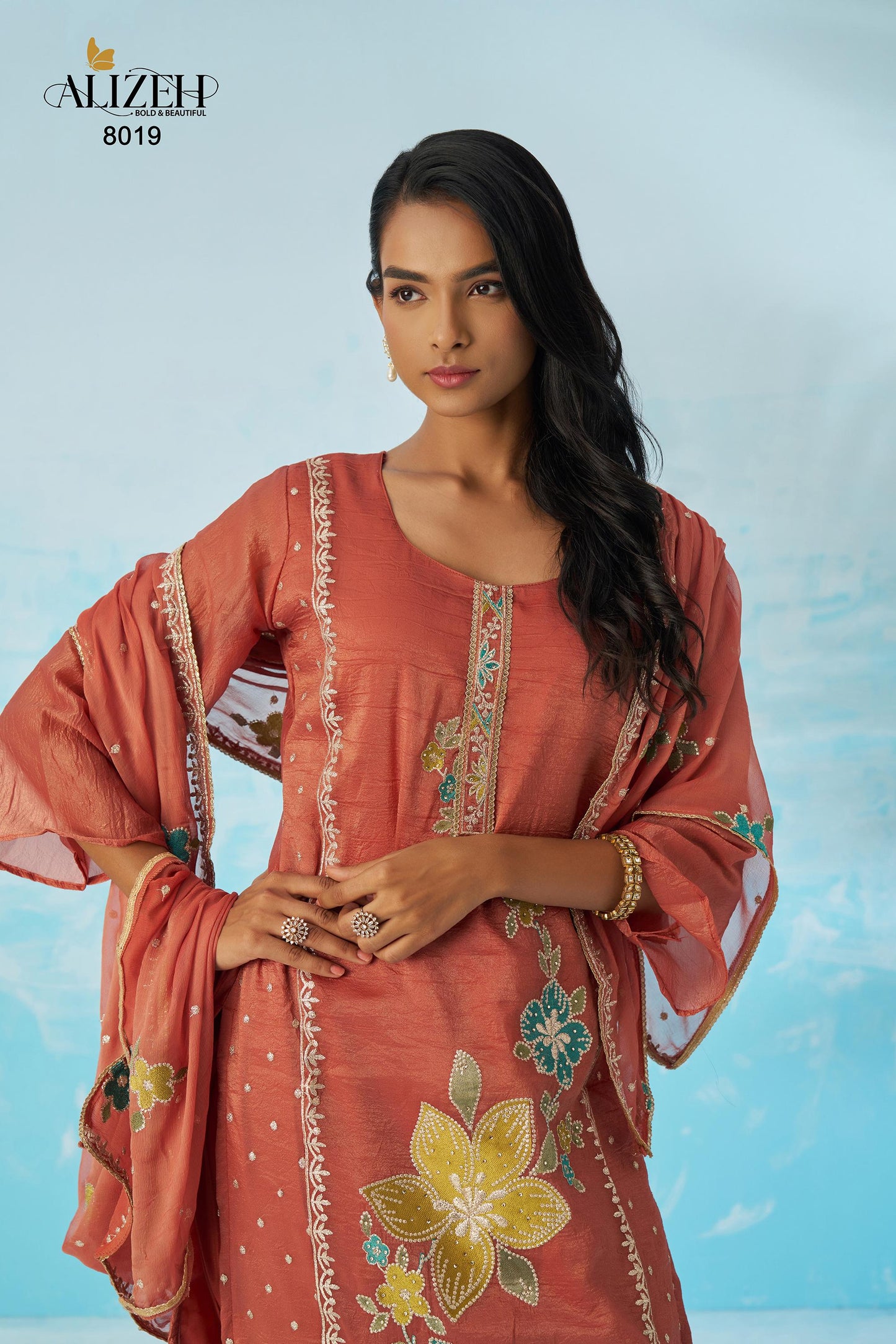 8019 Ehsaas Vol 2 Alizeh Fancy Crush Readymade Suits