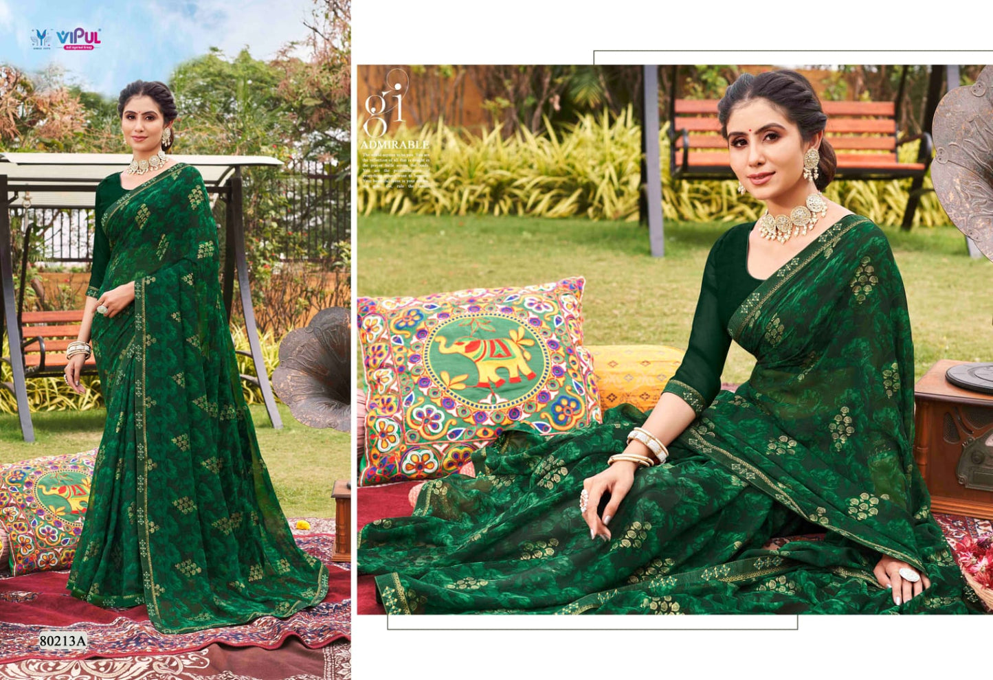 80213A Sajeeli Vipul Georgette Sarees