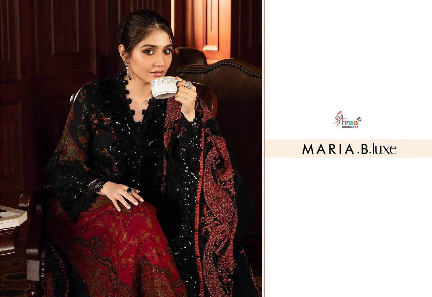 8031 Maria B Lux Shree Fabs Embroiderd Pakistani Salwar Suits