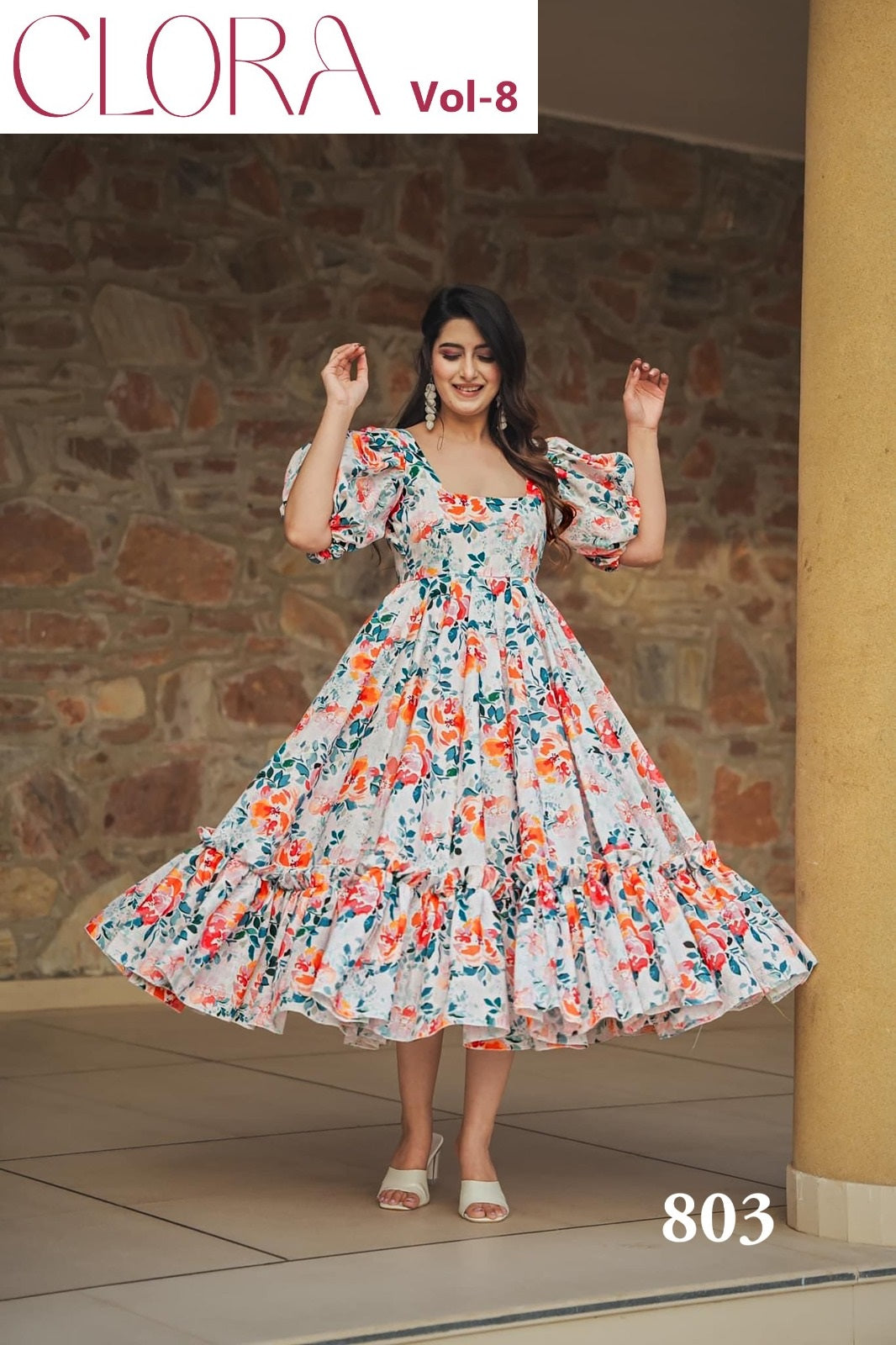 803 Clora Vol 8 Lucaya Heavy Rayon One Piece Gown