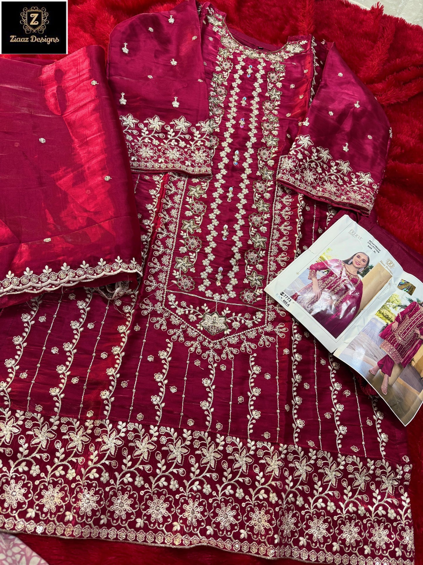 805A Ziaaz Designs Jimmy Choo Pakistani Salwar Suits