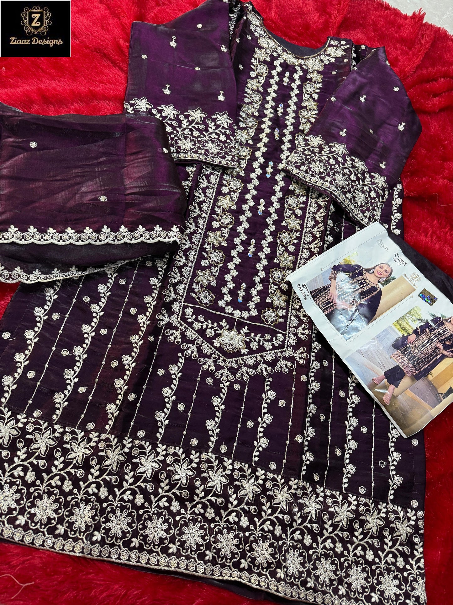 805B Ziaaz Designs Jimmy Choo Pakistani Salwar Suits