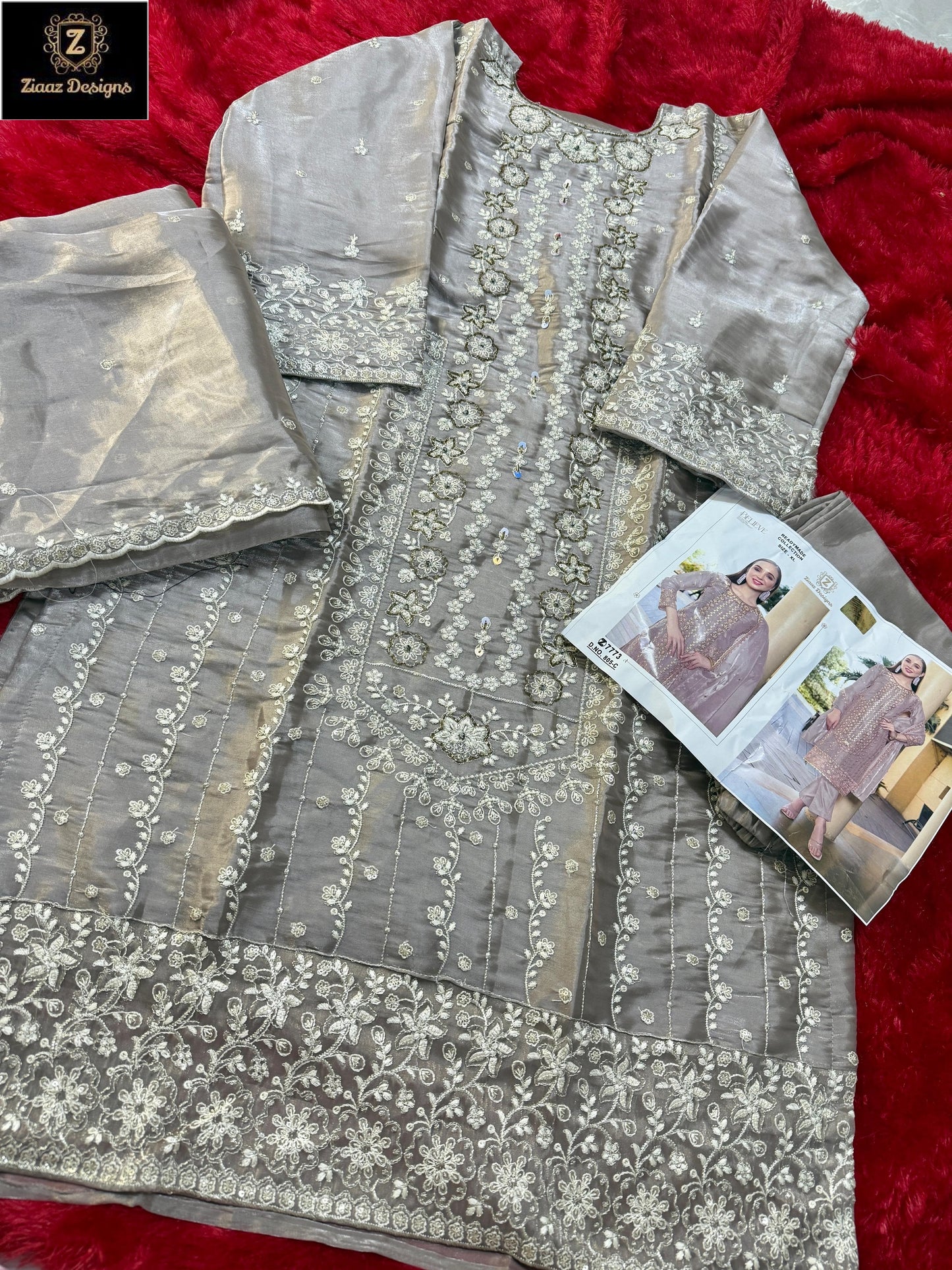 805C Ziaaz Designs Jimmy Choo Pakistani Salwar Suits