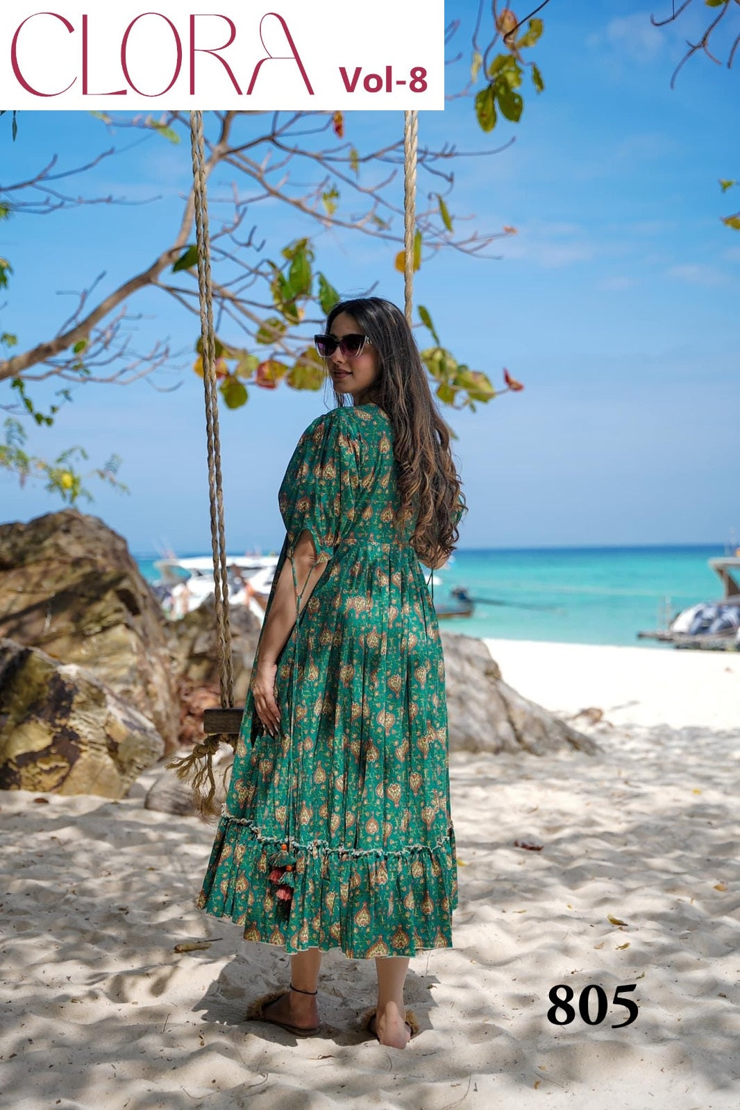 805 Clora Vol 8 Lucaya Heavy Rayon One Piece Gown