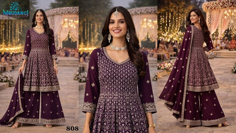 808 Meera Mrudangi Premium Georgette Readymade Suits
