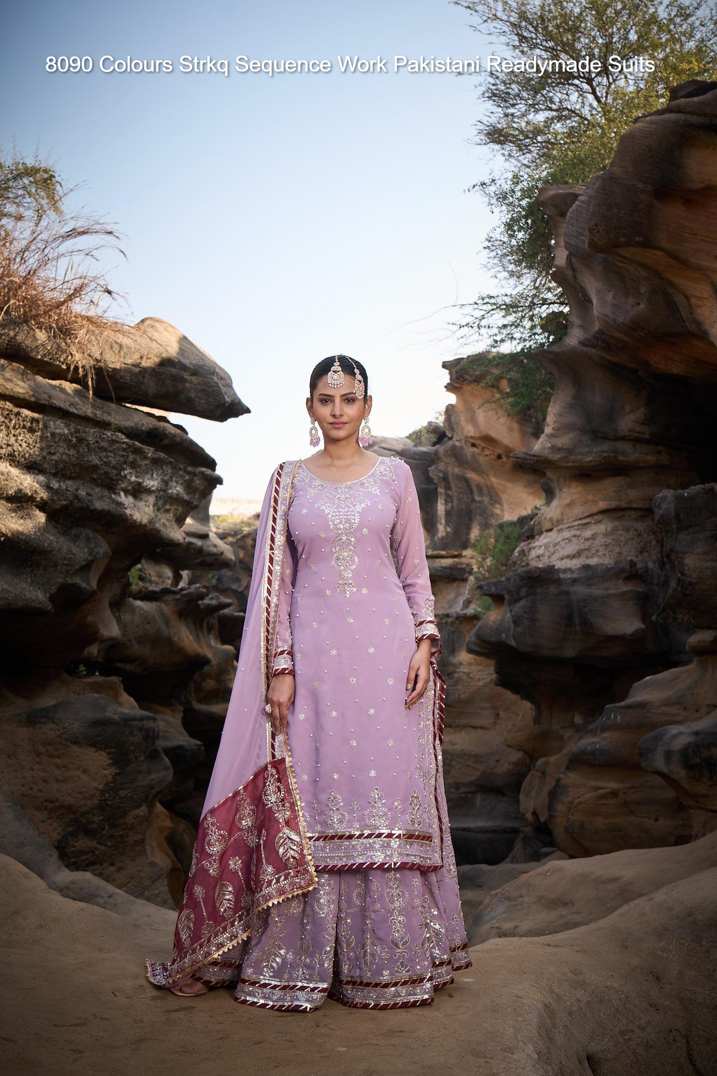 8090 Colours Strkq Sequence Work Pakistani Readymade Suits