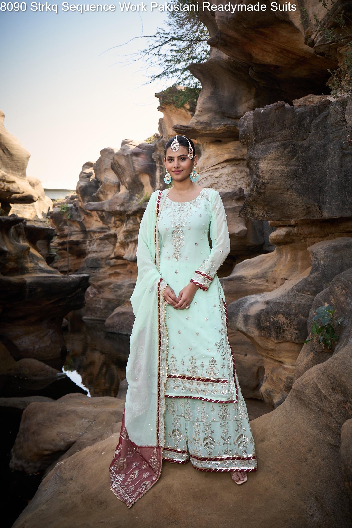 8090 Strkq Sequence Work Pakistani Readymade Suits