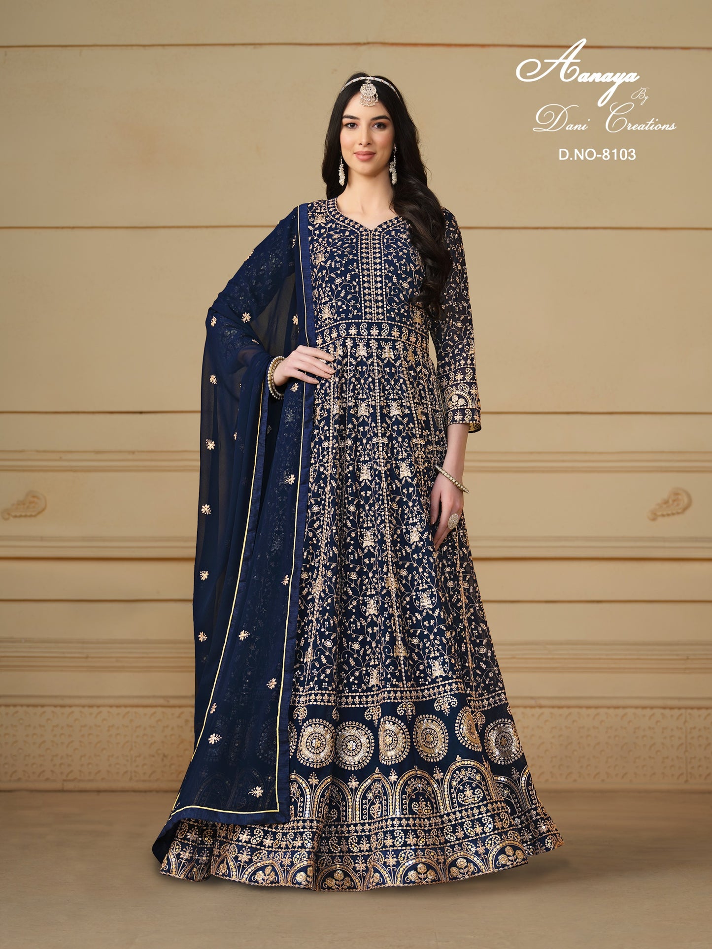 8103 Aanaya Vol 181 Dani Creation Faux Georgette Pakistani Salwar Suits