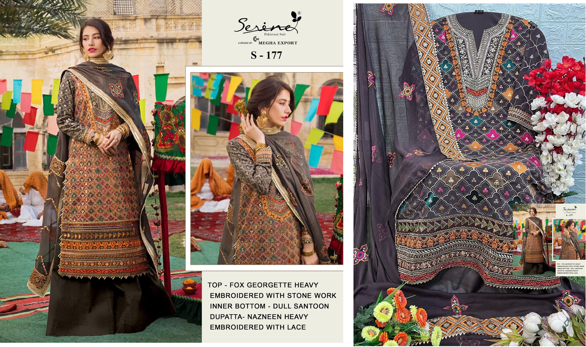 S-177 Serine Pakistani Salwar Suits