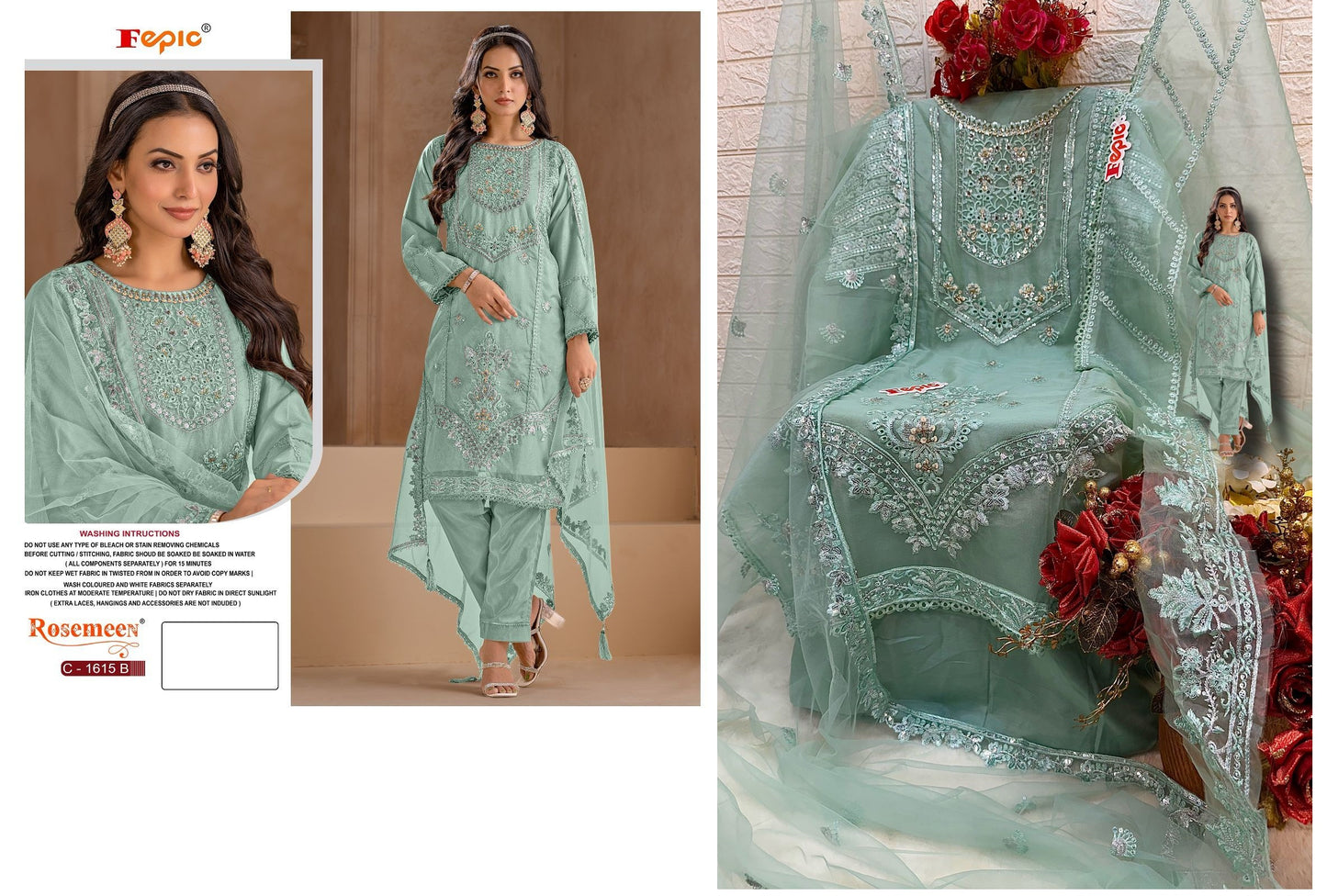 C- 1615-B Fepic Pakistani Salwar Suits
