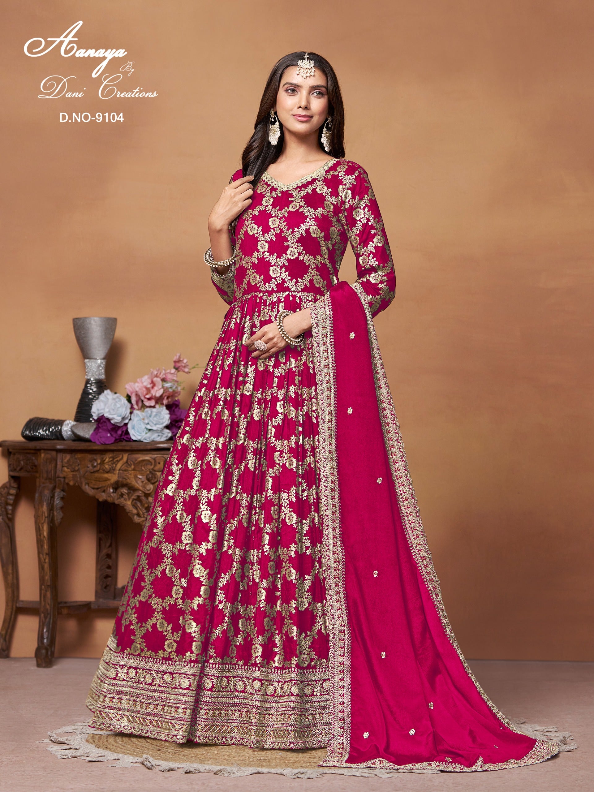 9104 Aanaya Vol 191 Dani Creation Unstitched Suits