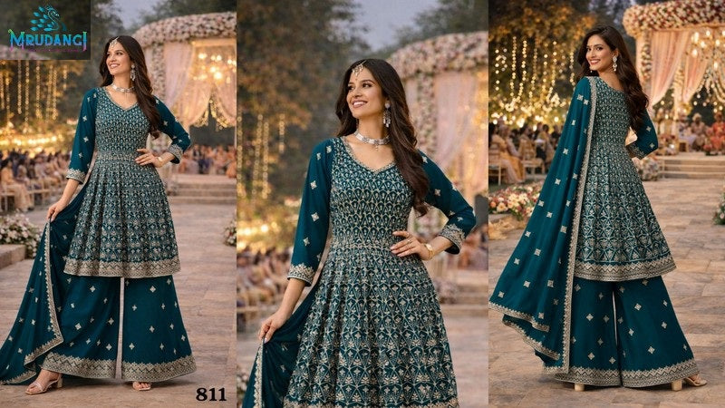 811 Meera Mrudangi Premium Georgette Readymade Suits