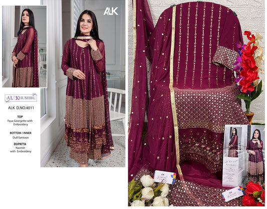 4011 Alk Pakistani Salwar Suits