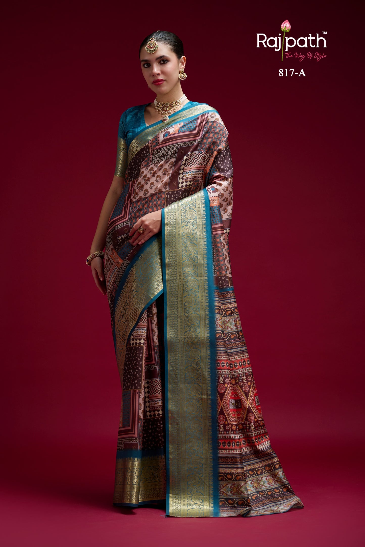 817-A Saaria Rajpath Silk Sarees