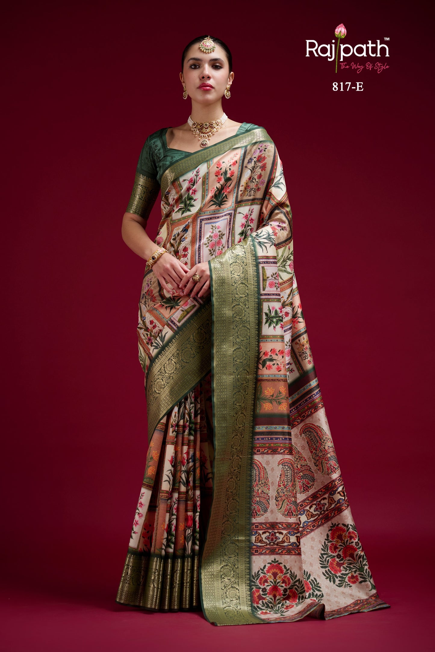 817-E Saaria Rajpath Silk Sarees