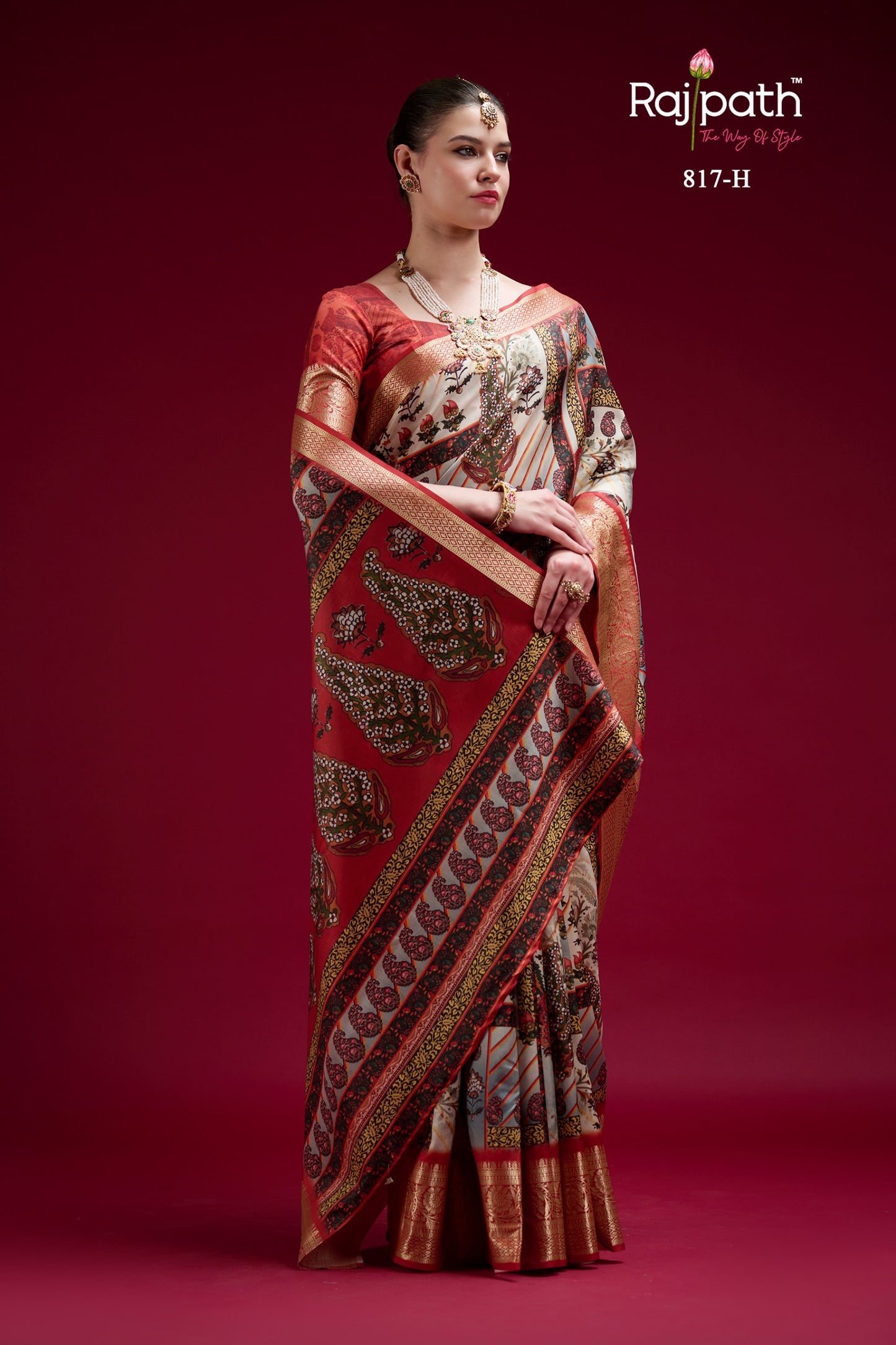 817-H Saaria Rajpath Silk Sarees