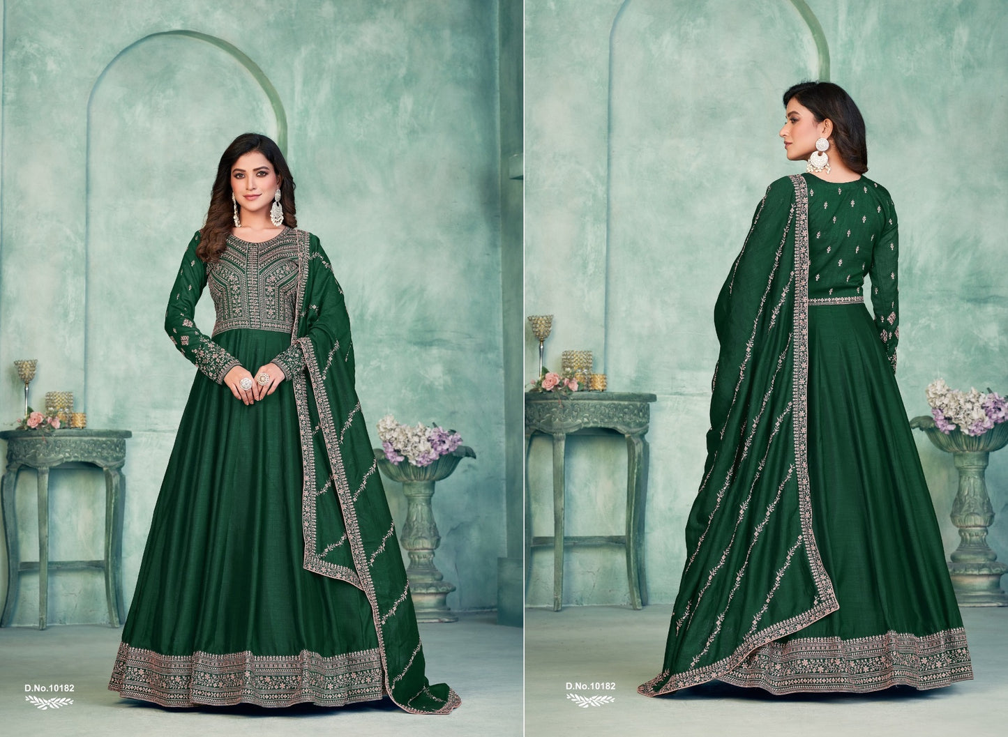 10182 Vol 18 Anjubaa Unstitched Suits