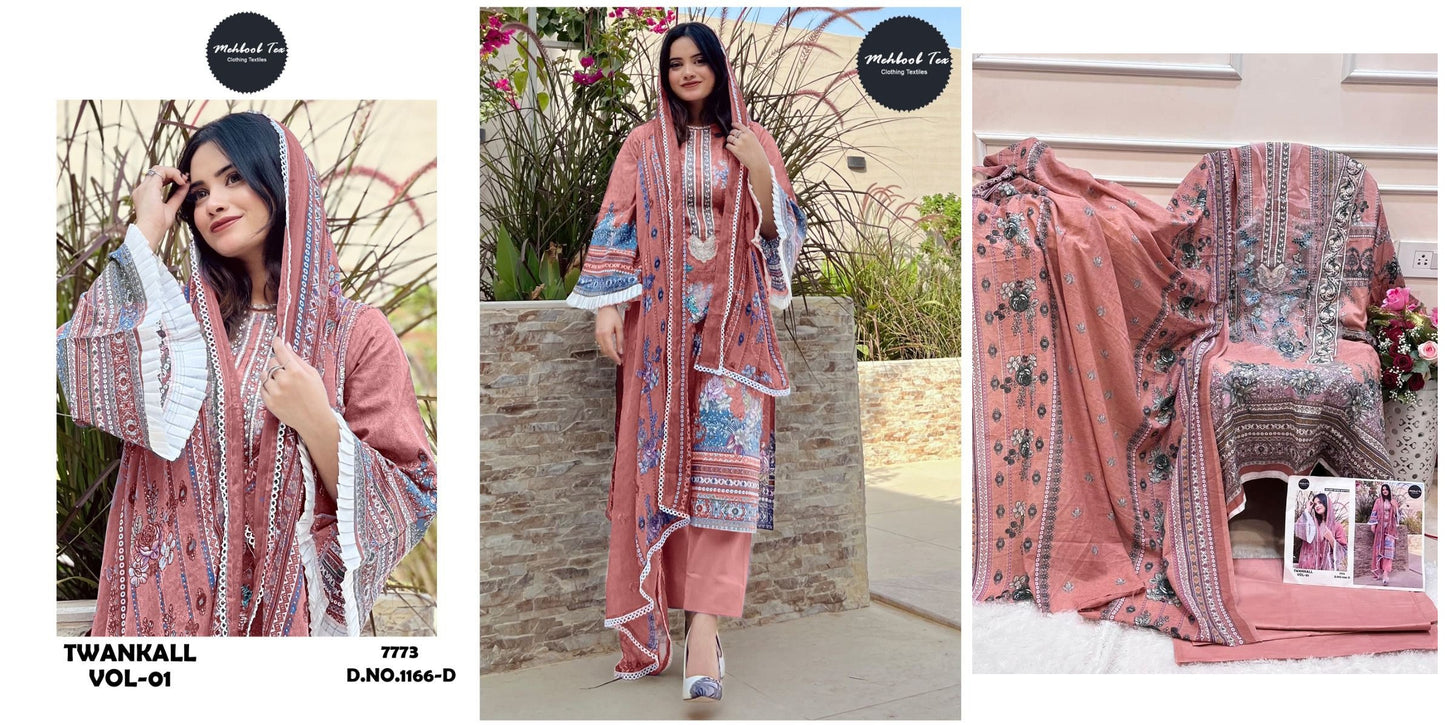 1166D Mehboob Tex Pakistani Salwar Suits