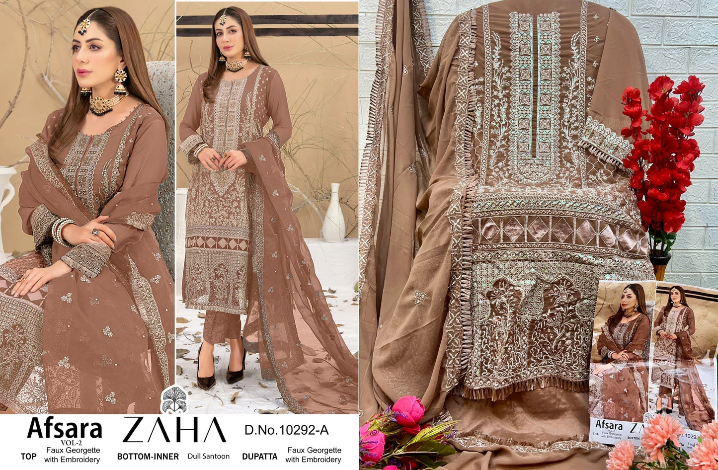 10292A Afsara Vol 2 Zaha Pakistani Salwar Suits
