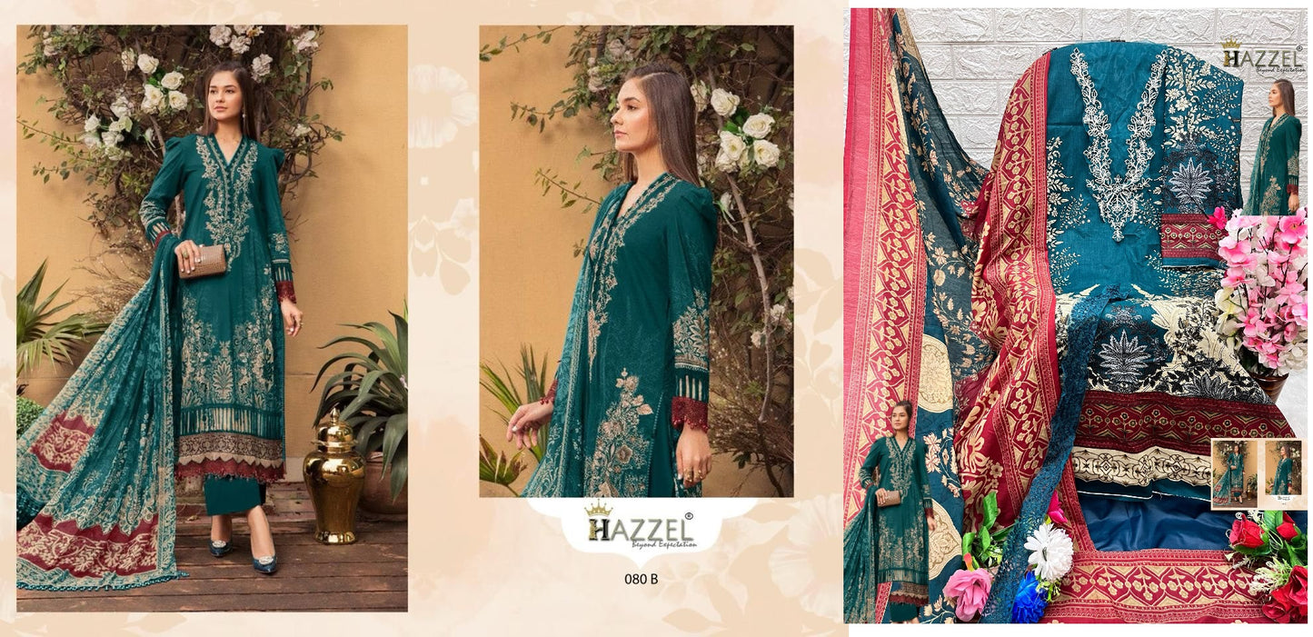 080-B Hazzel Pakistani Salwar Suits