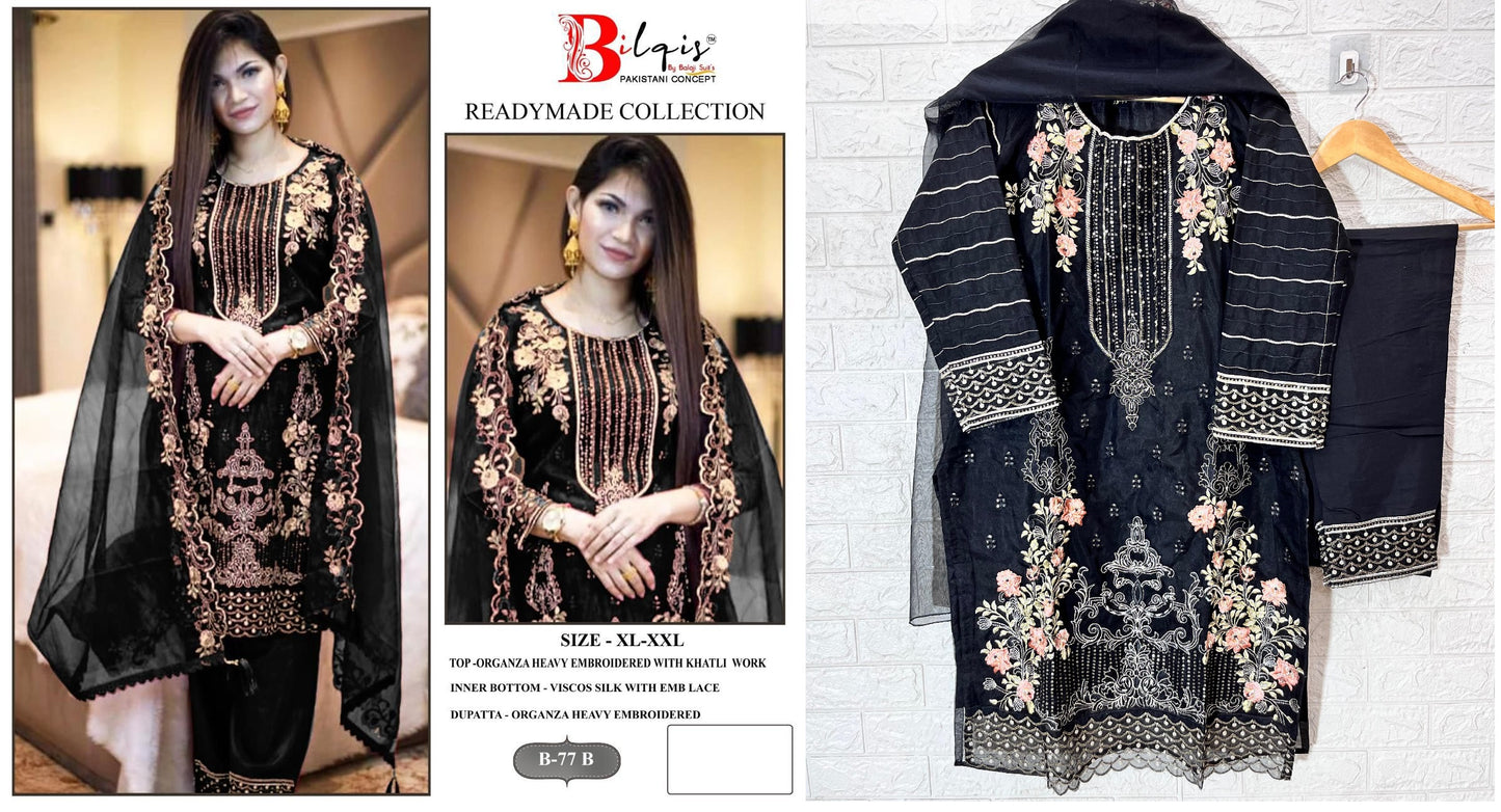 B-77B Bilqis Pakistani Readymade Suits