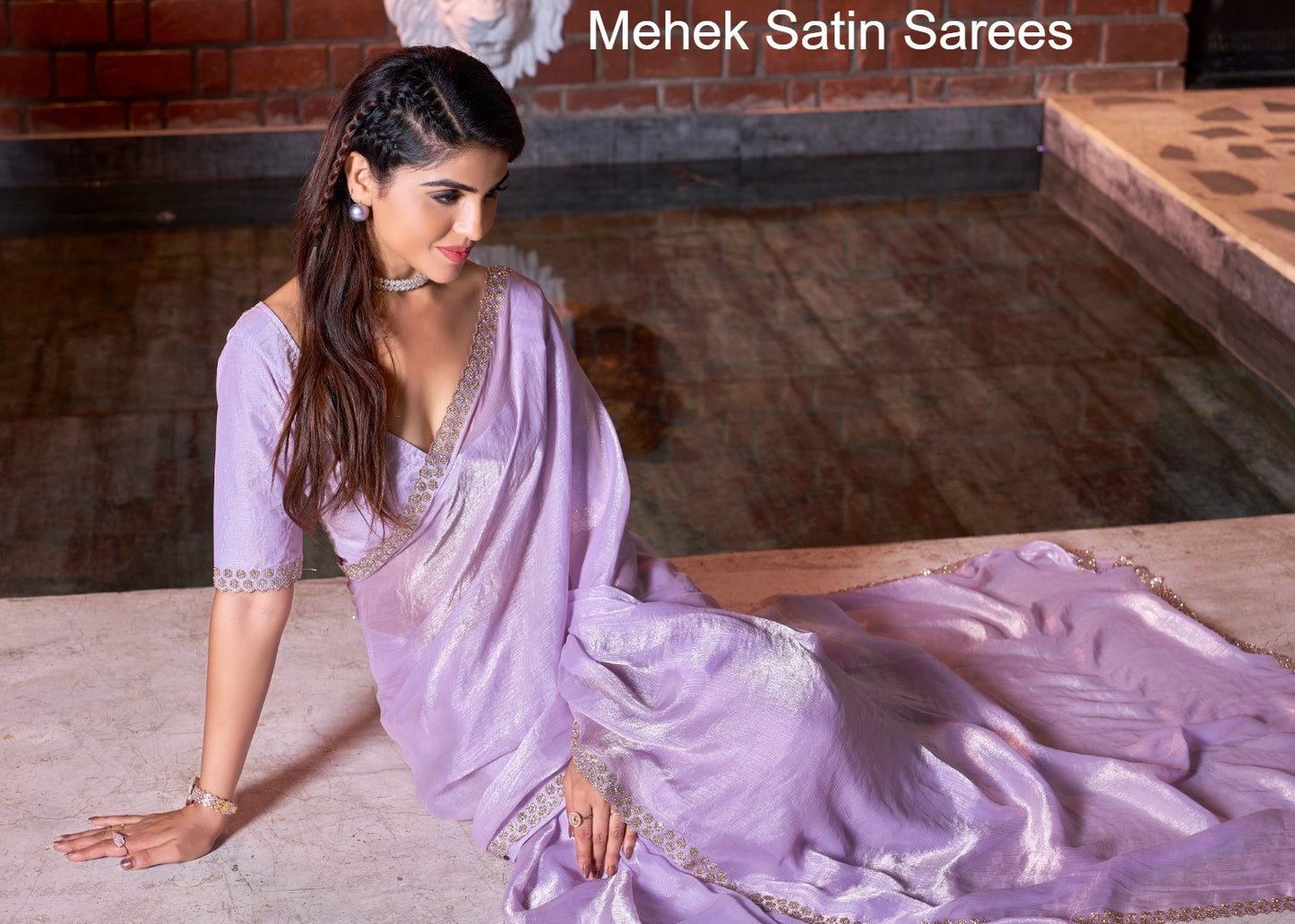 817E Mehek Satin Sarees