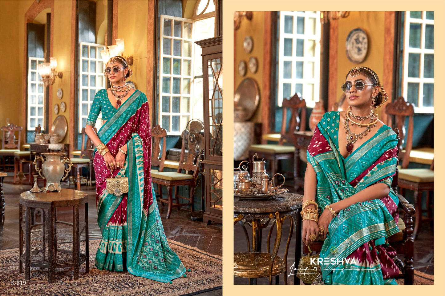819 Palav Patola Kreshva Silk Sarees