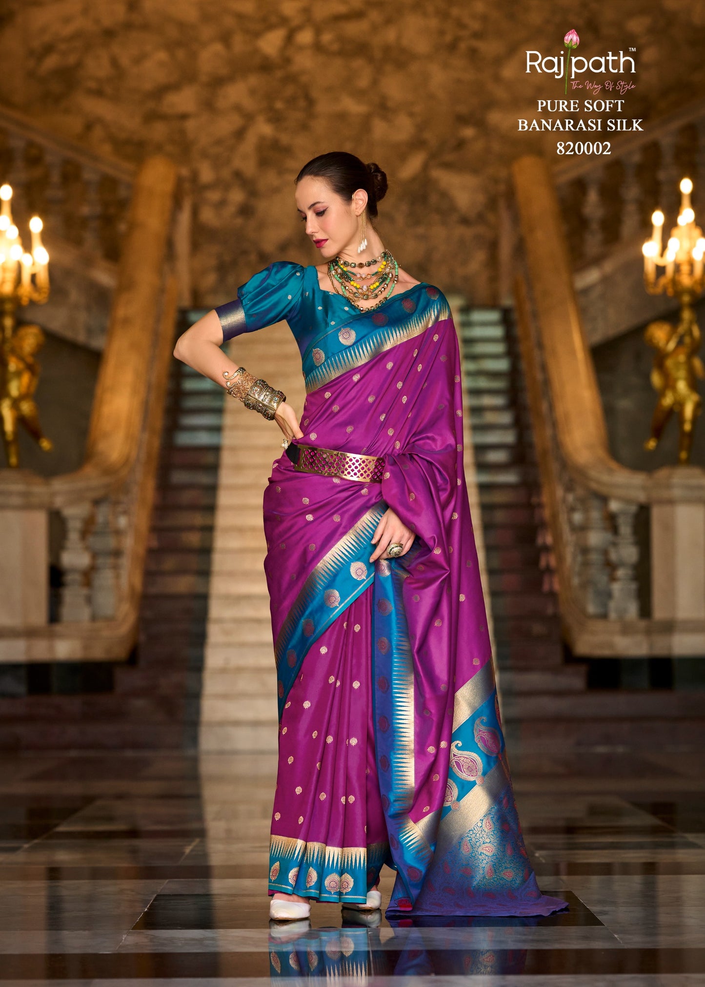820002 Cherry Rajpath Silk Sarees
