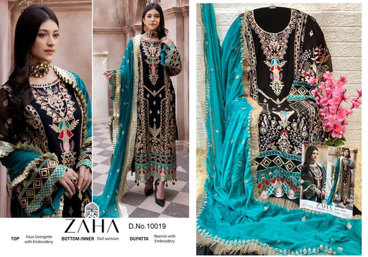 10019 Zaha Pakistani Salwar Suits