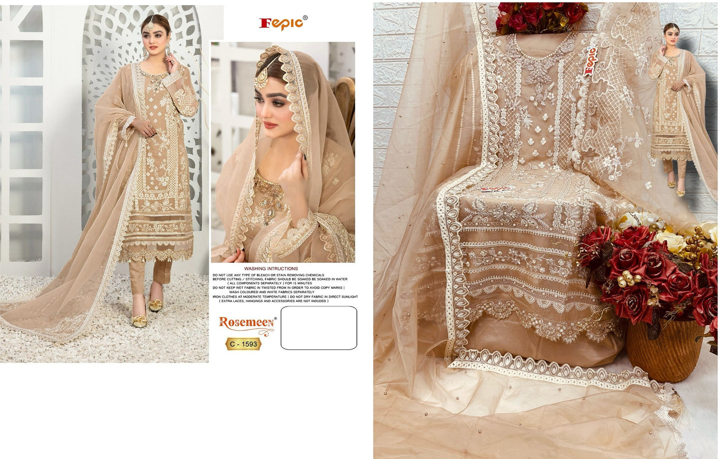 C-1593 Fepic Pakistani Salwar Suits