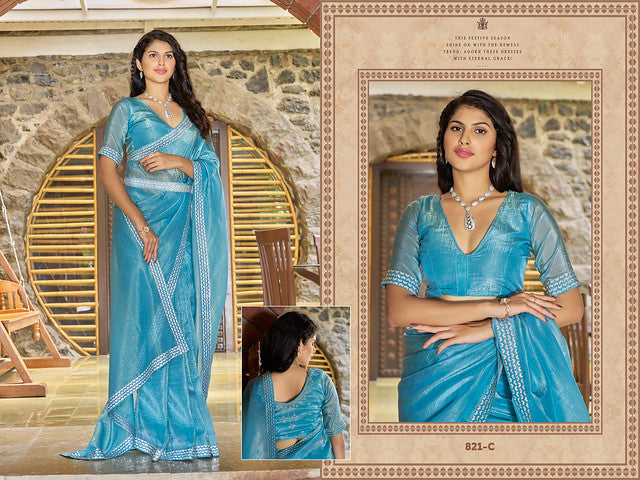 821C Mehek Handwork Sarees
