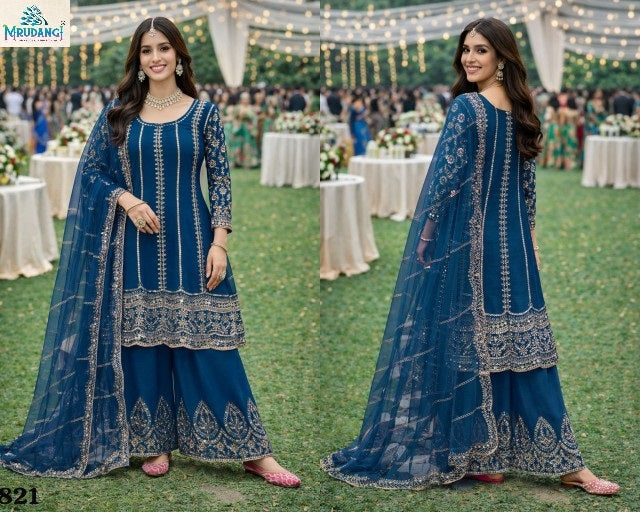 821 Ruby Vol 2 Mrudangi Premium Chinon Pakistani Readymade Suits