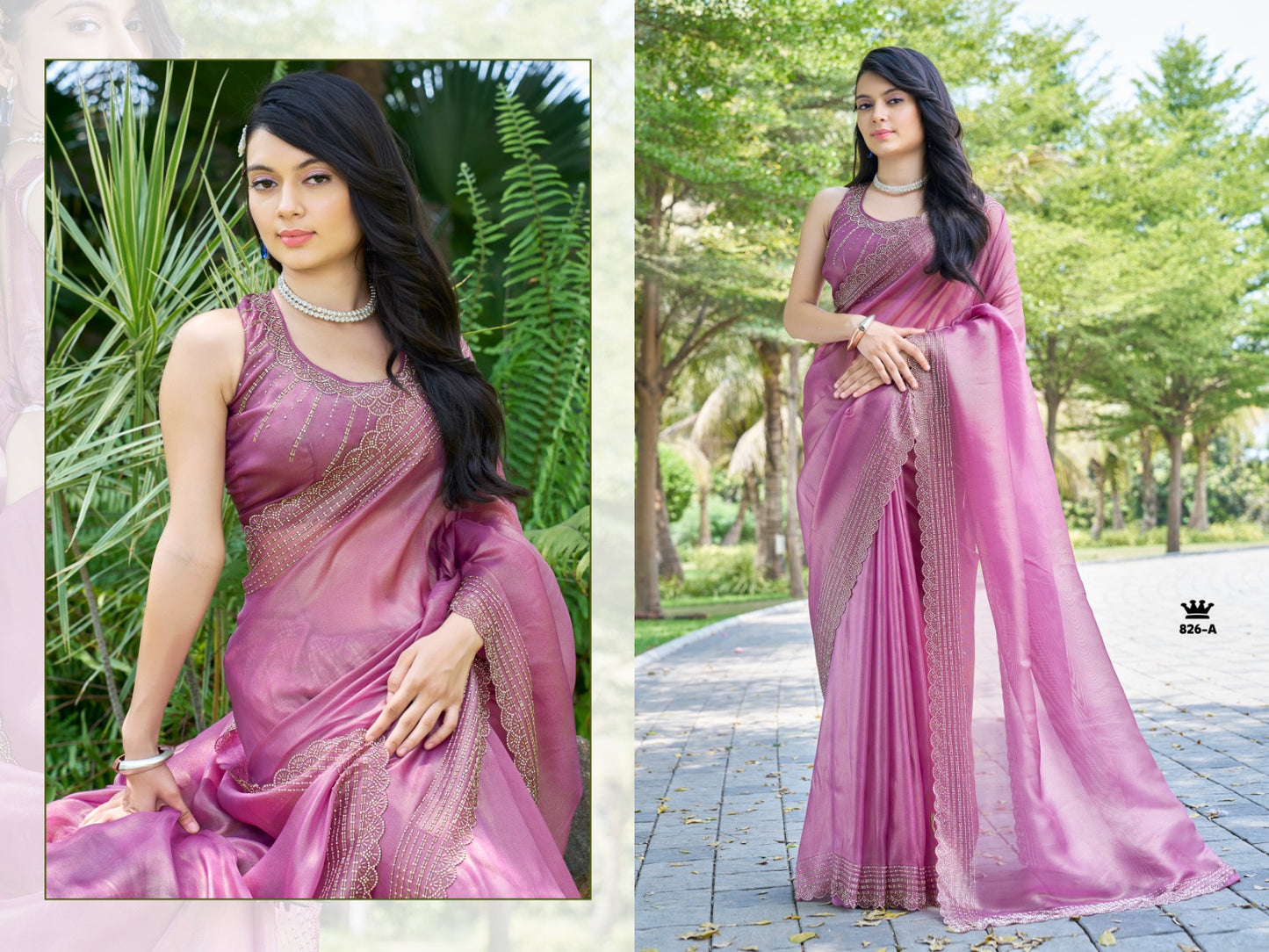 826A Mehek Handwork Sarees