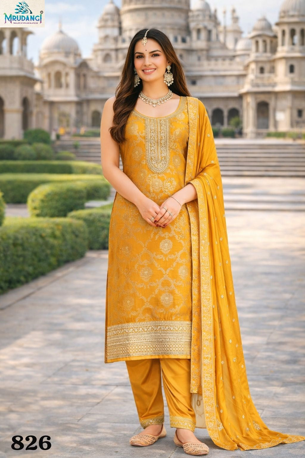 826 Karnika Mrudangi Pure Viscose Readymade Suits