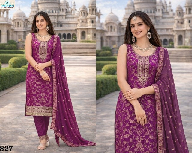 827 Karnikaa Mrudangi Pure Viscose Readymade Suits