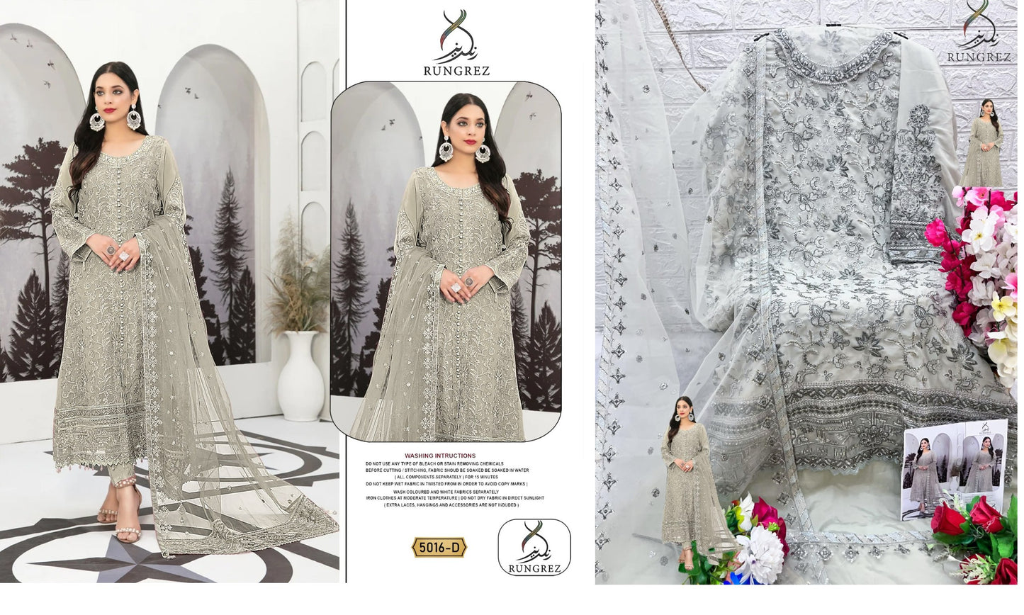 5016D Rungrez Pakistani Salwar Suits