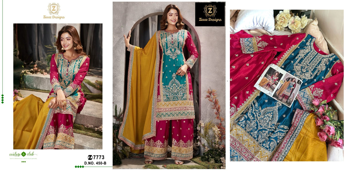 450B Ziaaz Designs Pakistani Salwar Suits