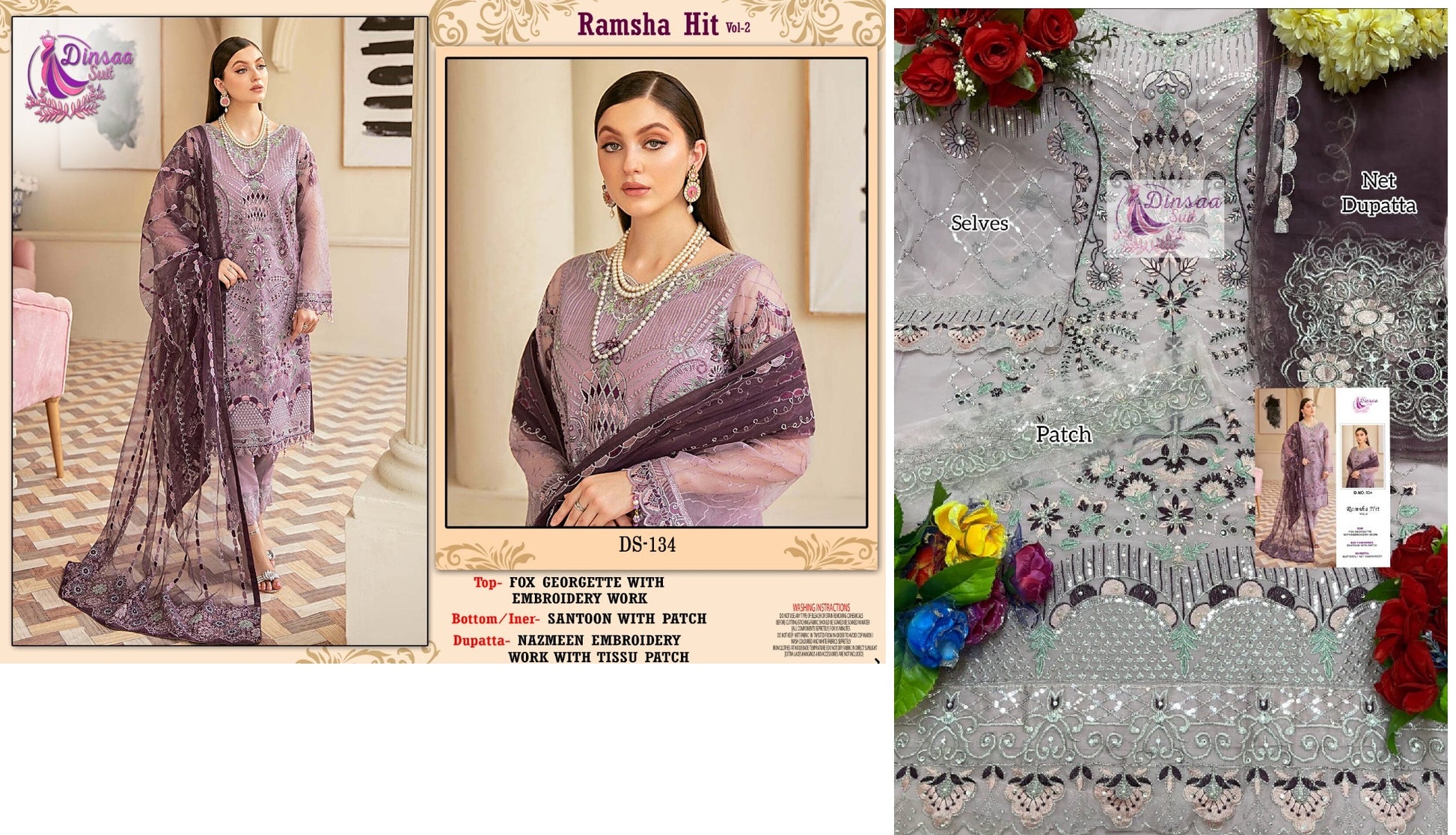 134 Ramsha Hit Vol 2 Dinsaa Suit Pakistani Salwar Suits
