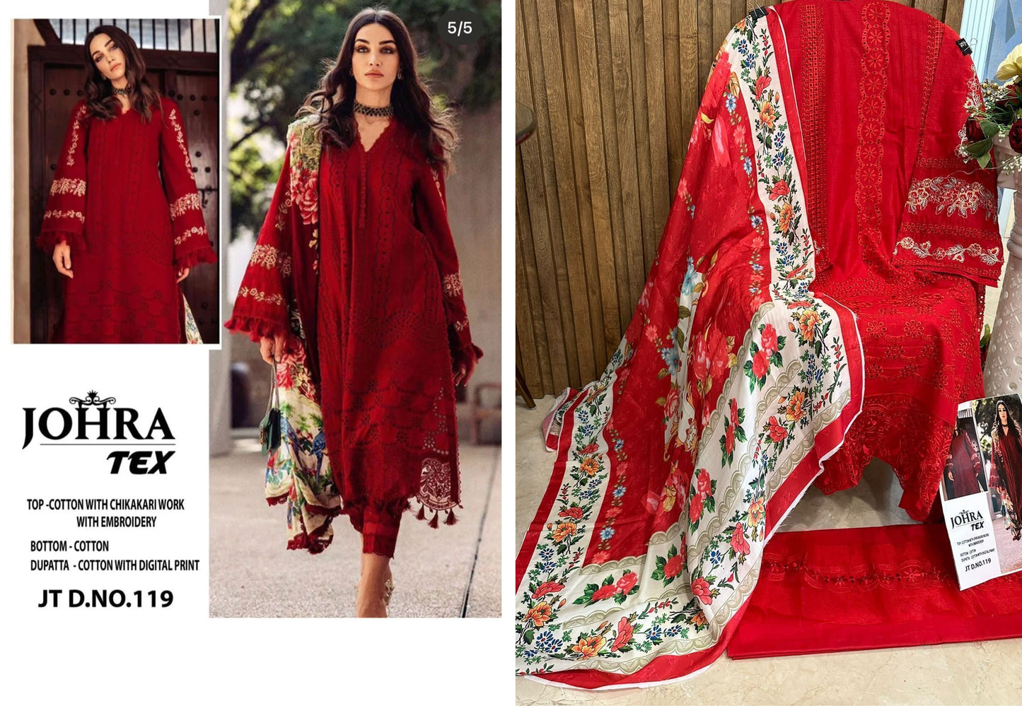 119 Johra Tex Pakistani Salwar Suits