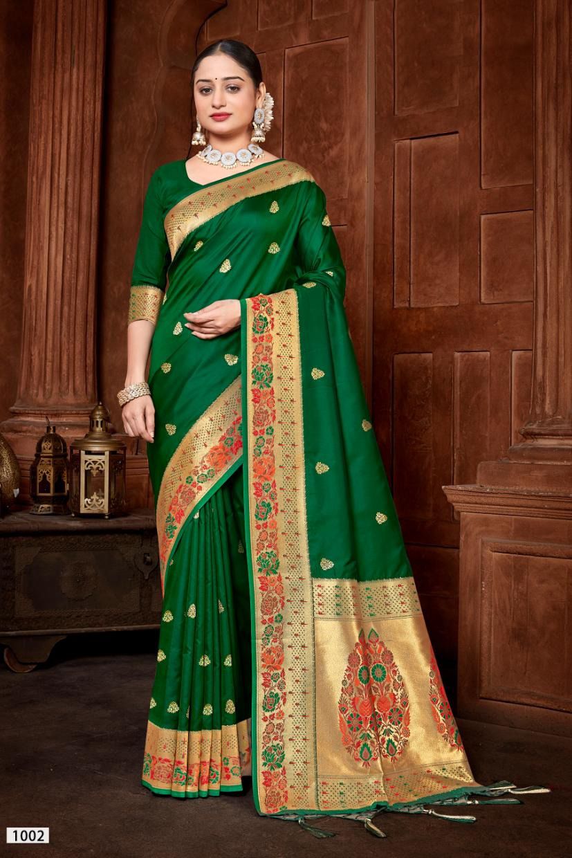 Dhruvi 1002 Bunawat Sarees