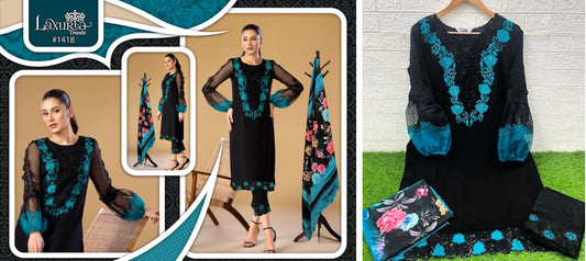 1418 Laxuria Trendz Pakistani Readymade Suits