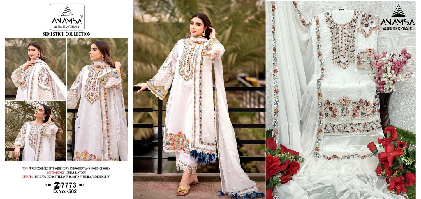 502 Anamsa Pakistani Salwar Suits