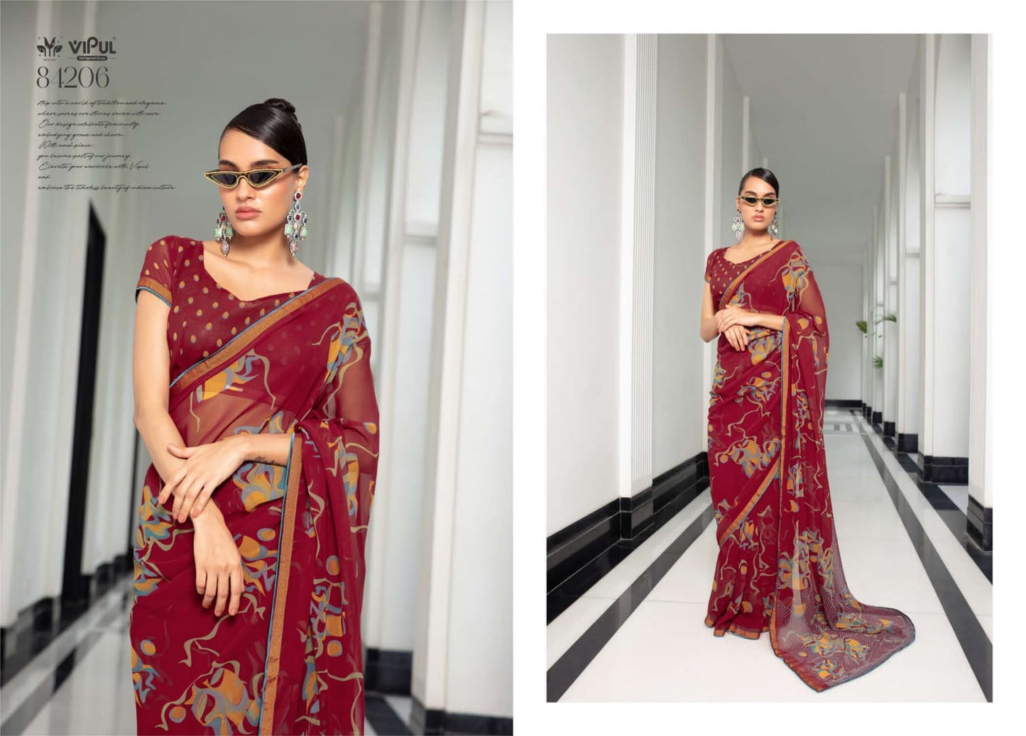 84206 Dimple Vipul Georgette Sarees