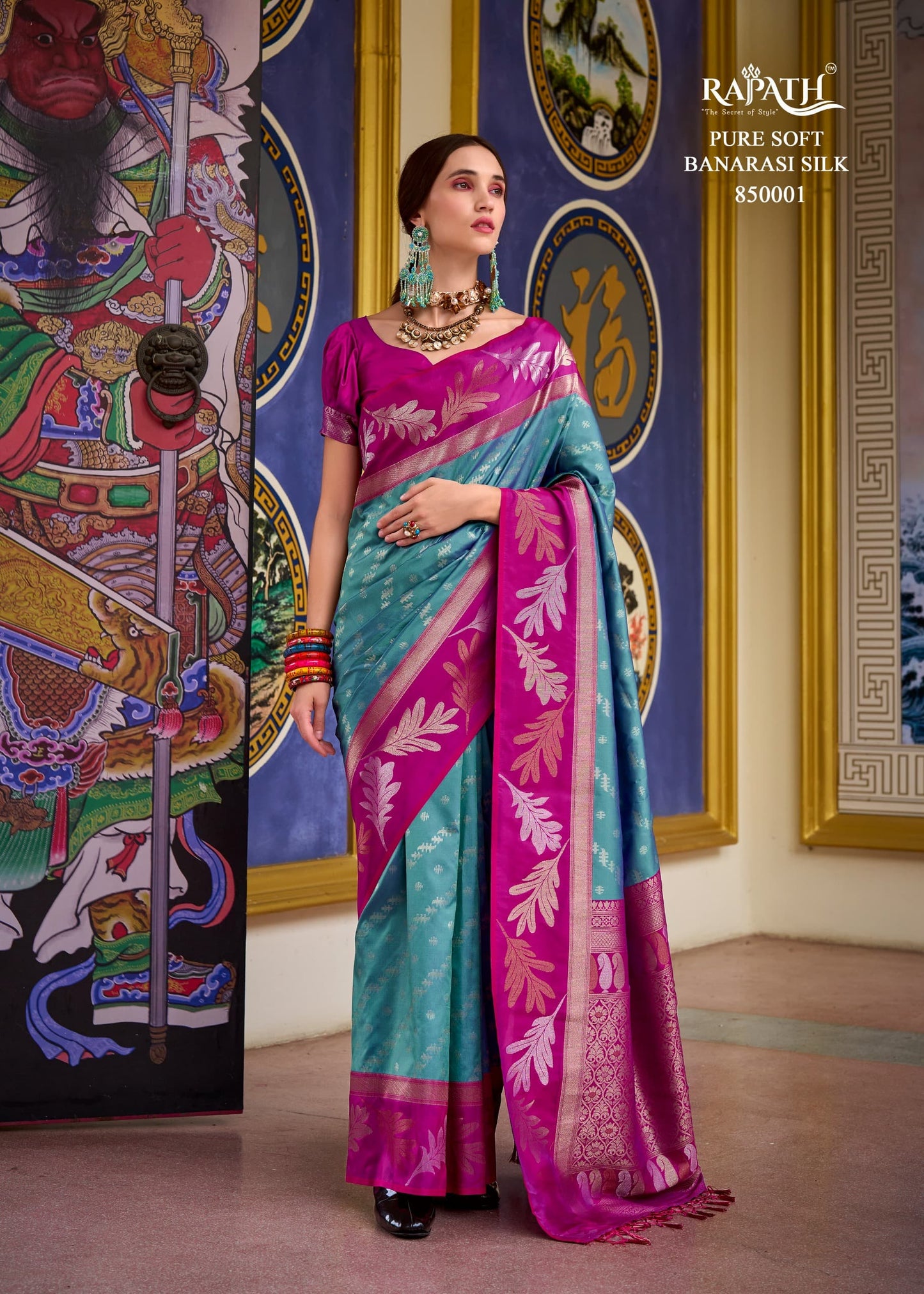 850001 Leaf Rajpath Silk Sarees